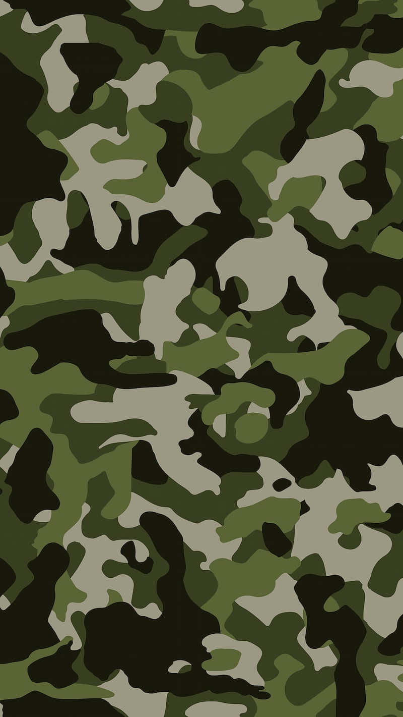 Disrupting the traditional camouflage pattern with bright green takes style to the next level. Wallpaper