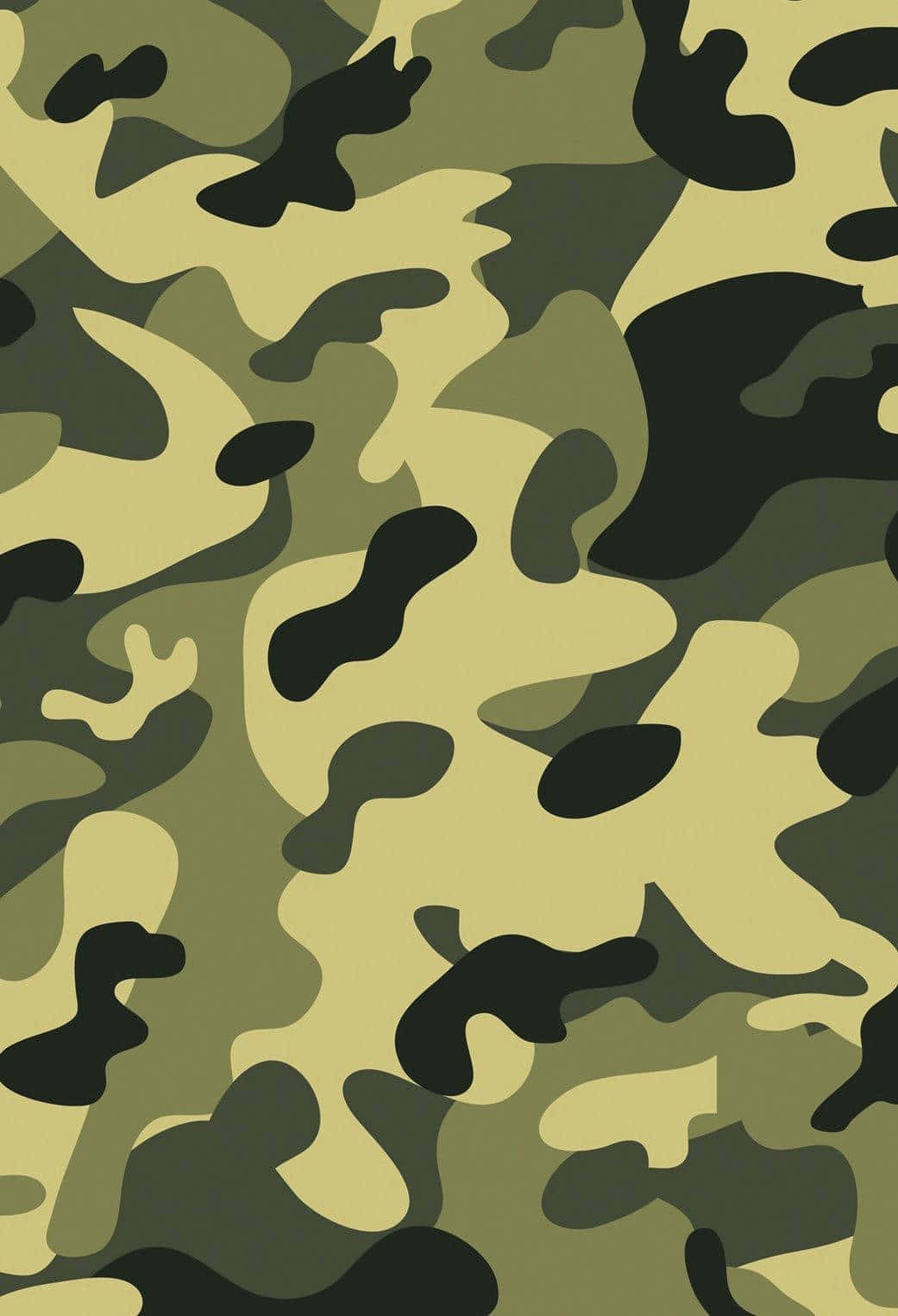 Stik i skyggerne med grøn camouflage Wallpaper