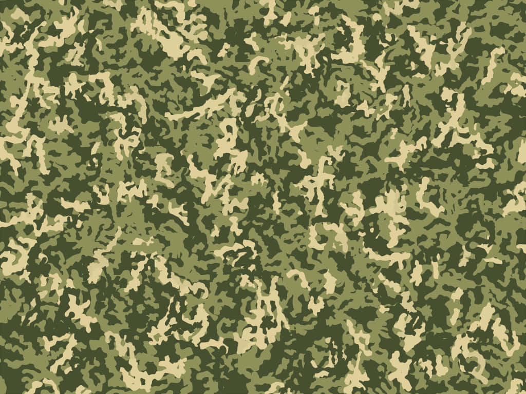 Et grønt kamuflage mønster med tynde hvide striber Wallpaper