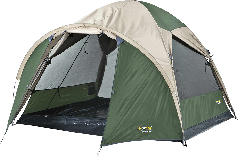 Green Camping Tent PNG