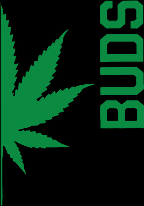 Green Cannabis Leaf Buds Graphic PNG