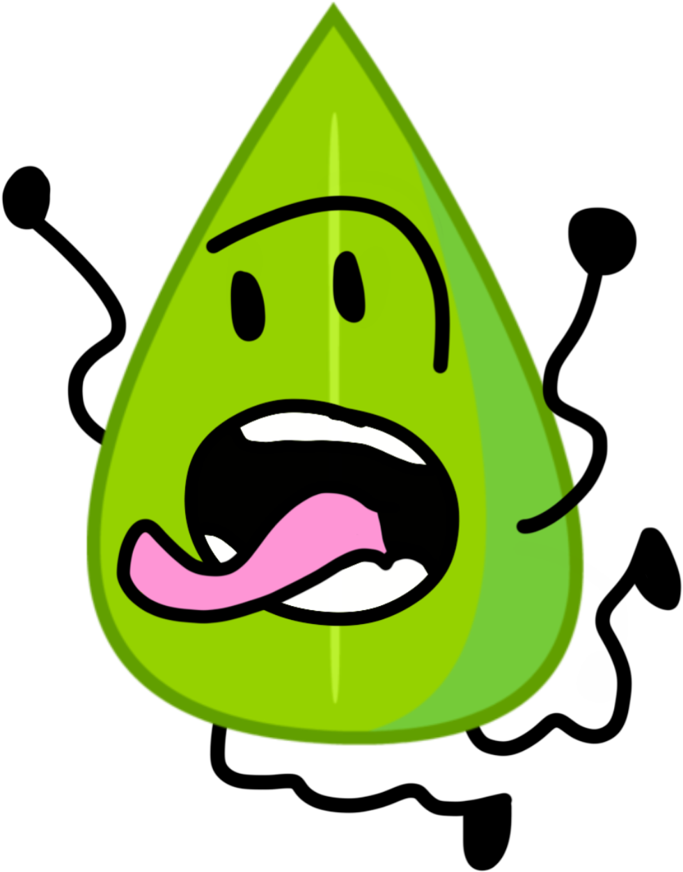 Green Cartoon Character Tongue Out PNG