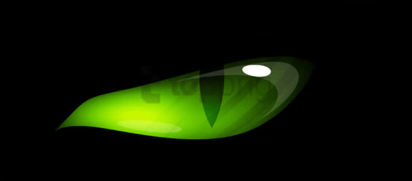 Download Green Cat Eye Glow Dark Background | Wallpapers.com