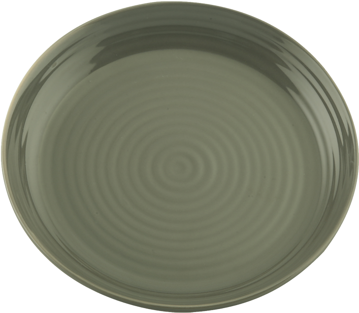 Green Ceramic Dinner Plate PNG