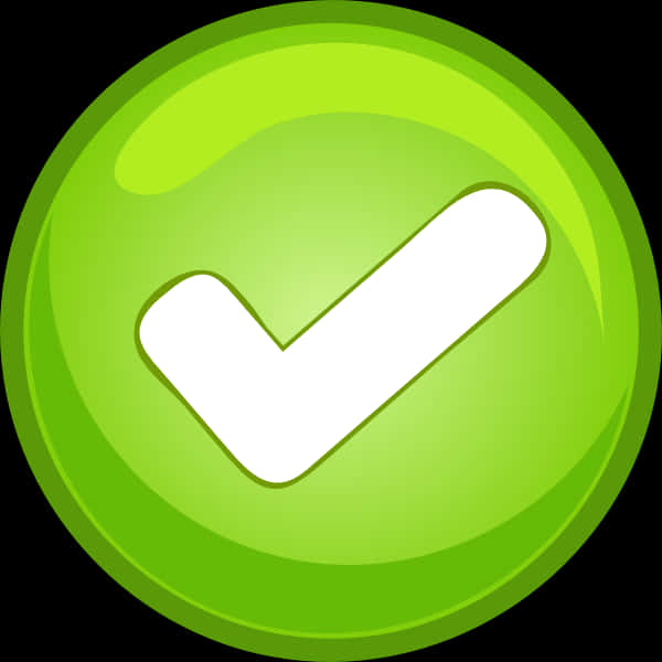 Green Check Mark Button PNG