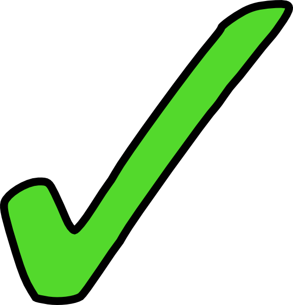 Green Check Mark Graphic PNG