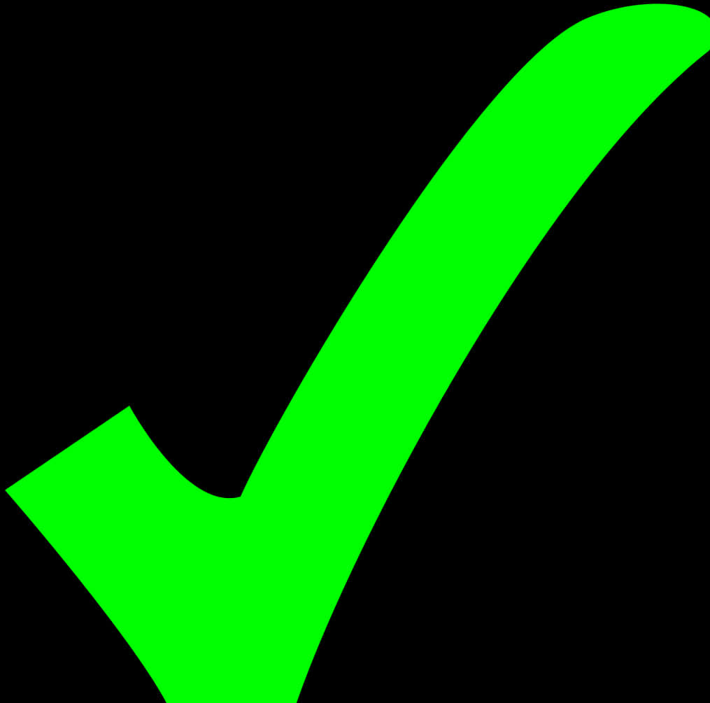 Green Check Mark Graphic PNG