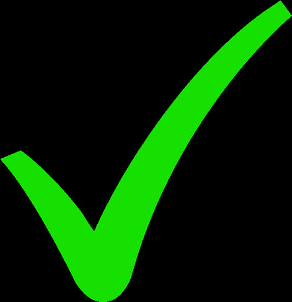 Green Check Mark Graphic PNG