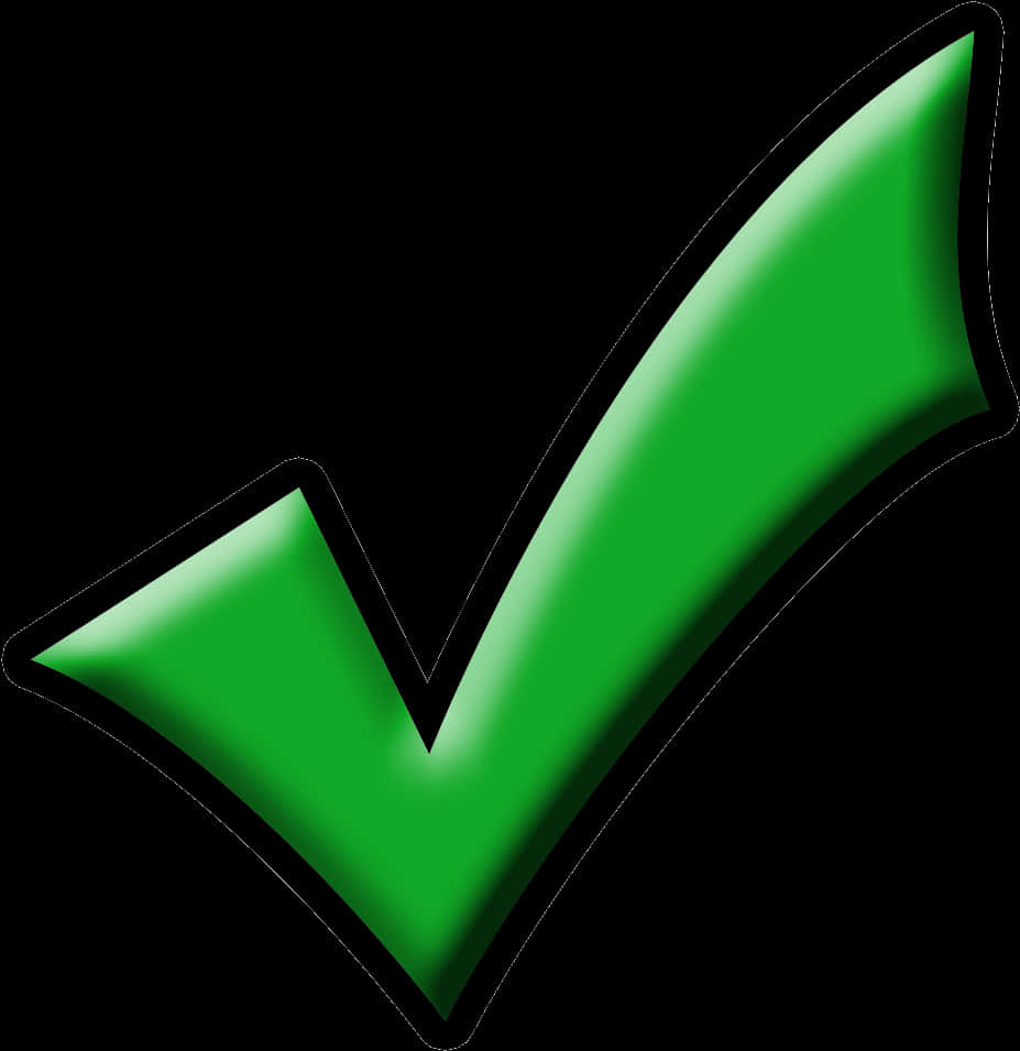 Green Check Mark Graphic PNG