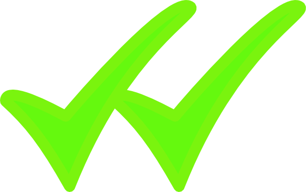 Green Check Mark Graphic PNG