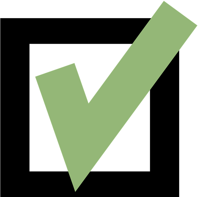 Green Check Mark Graphic PNG