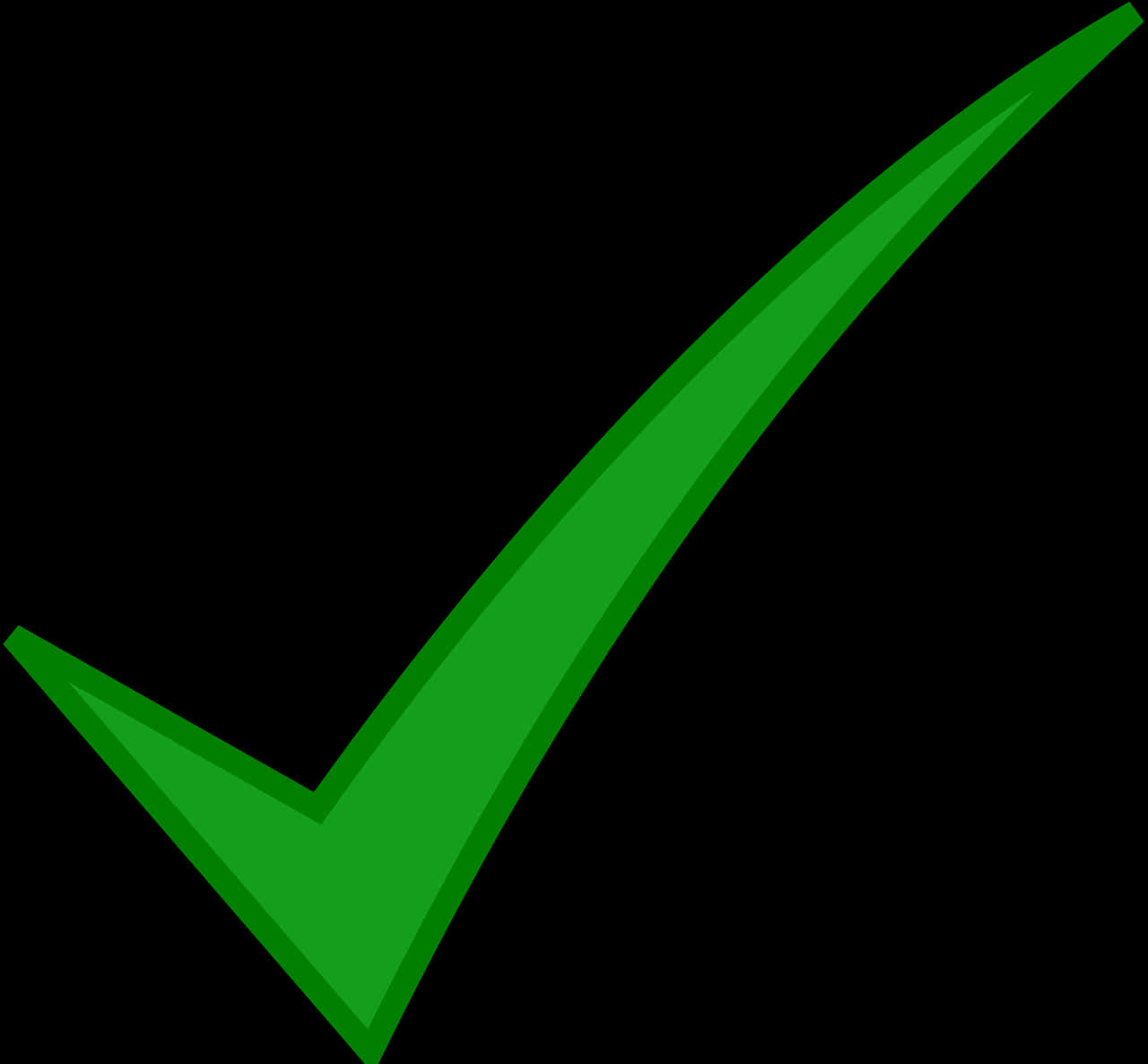 Green Check Mark Graphic PNG