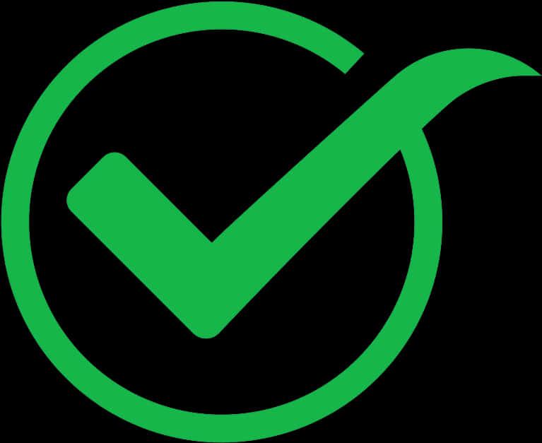 Green Check Mark Graphic PNG