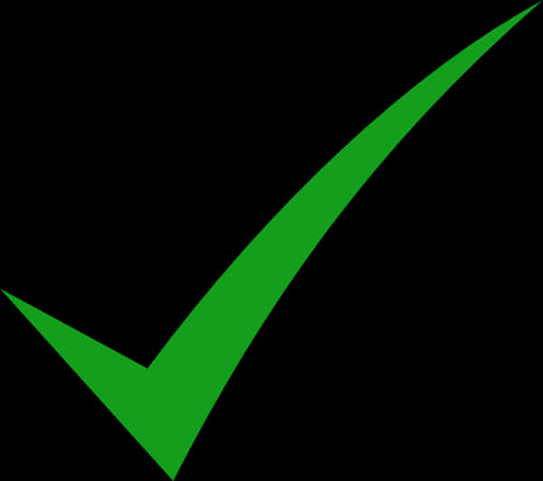 Green Check Mark Graphic PNG