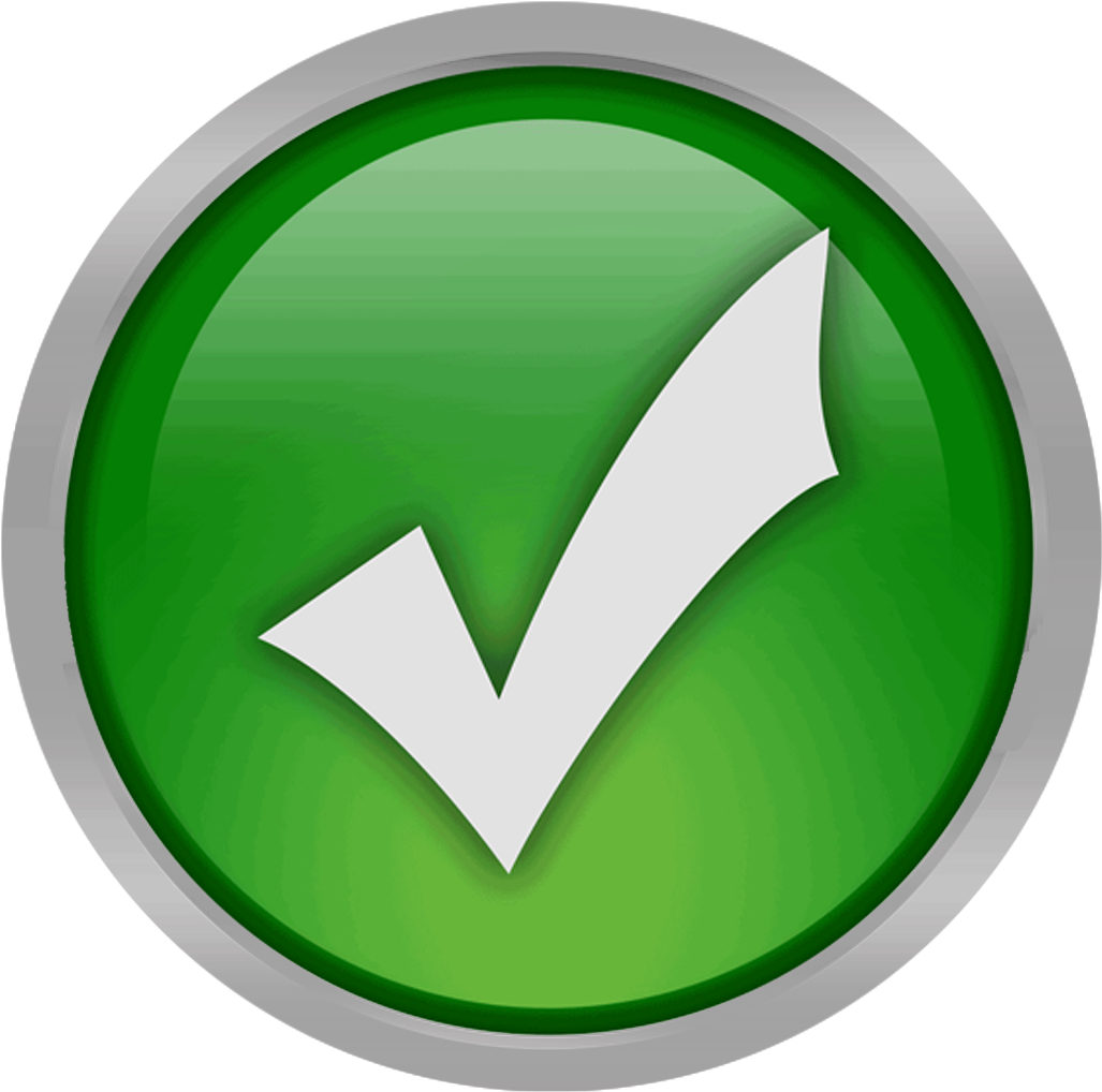 Green Check Mark Icon PNG