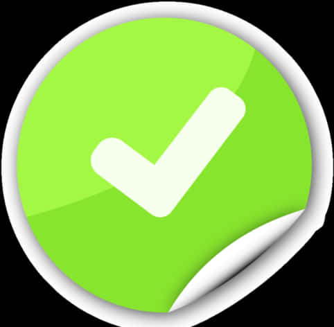 Green Check Mark Icon PNG