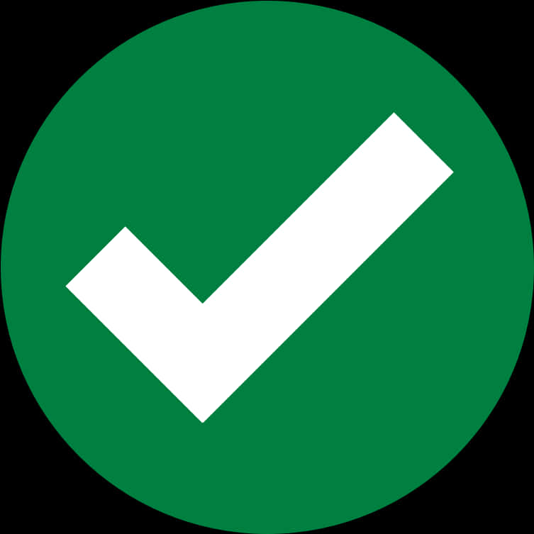 Green Check Mark Icon PNG