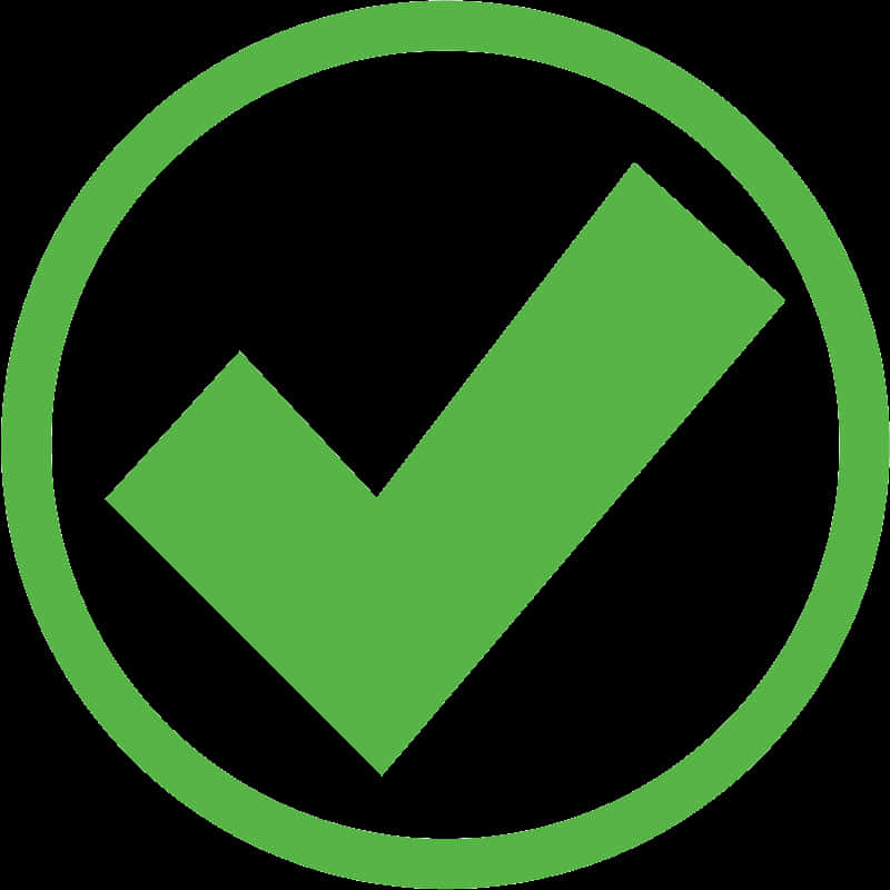 Green Check Mark Icon PNG