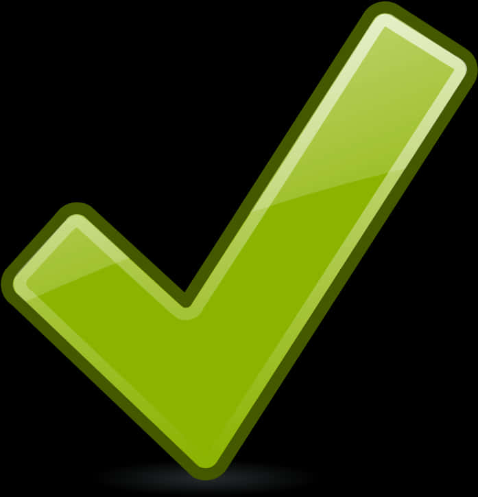 Green Check Mark Icon PNG