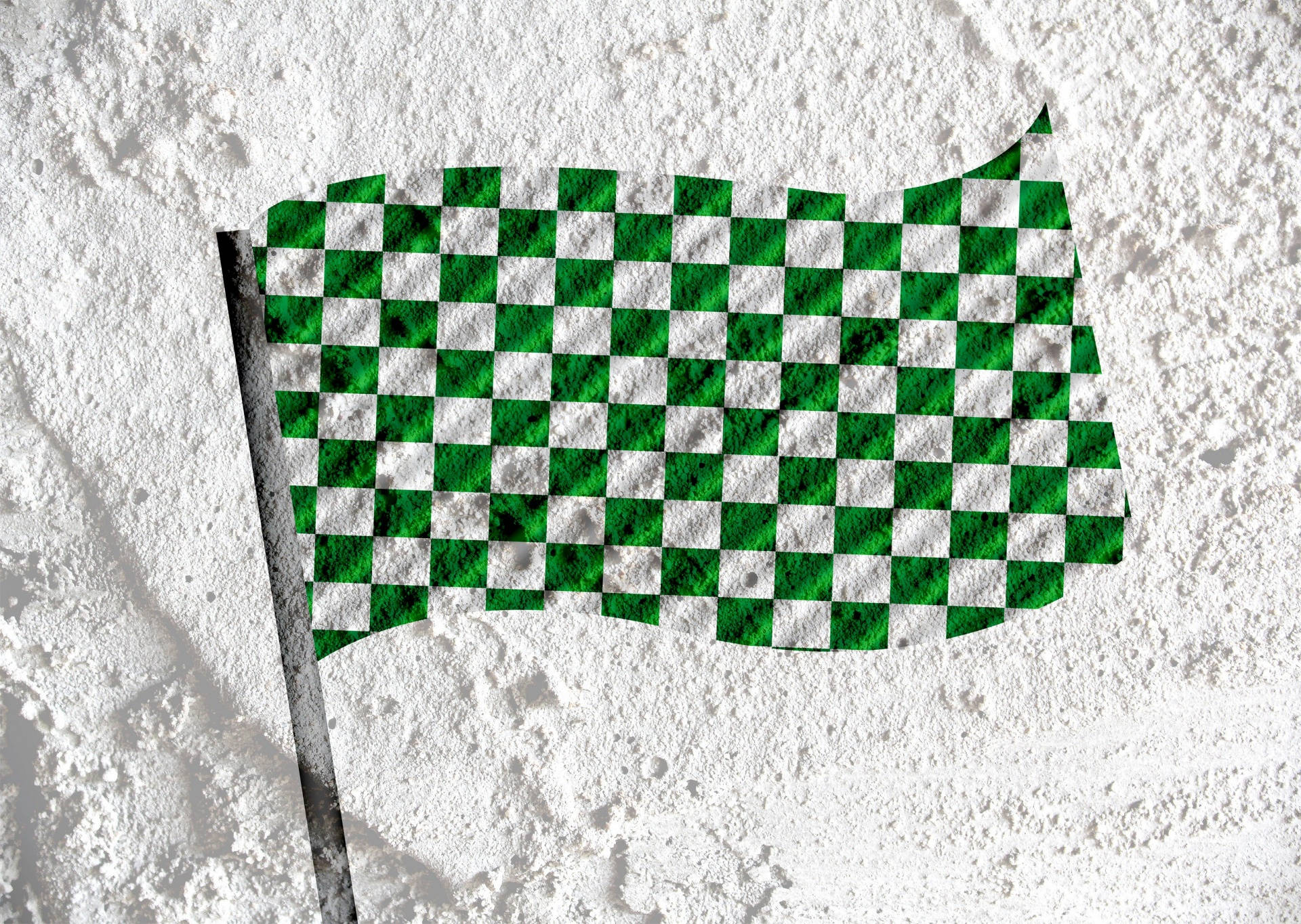 Green Checkered Flag Wallpaper