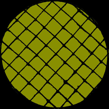 Green Checkered Sphere Illustration PNG