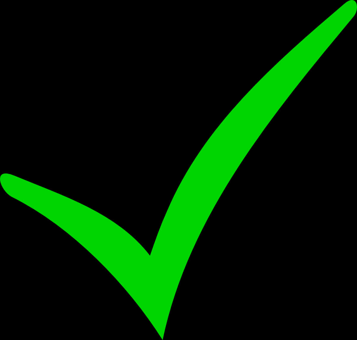 Green Checkmark Graphic PNG