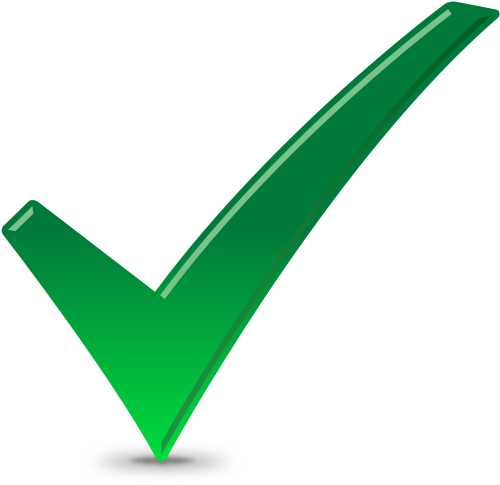 Green Checkmark Graphic PNG