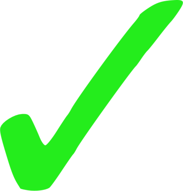 Green Checkmark Graphic PNG