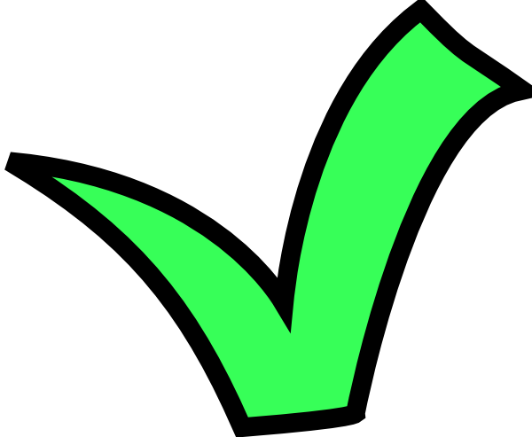 Green Checkmark Graphic PNG