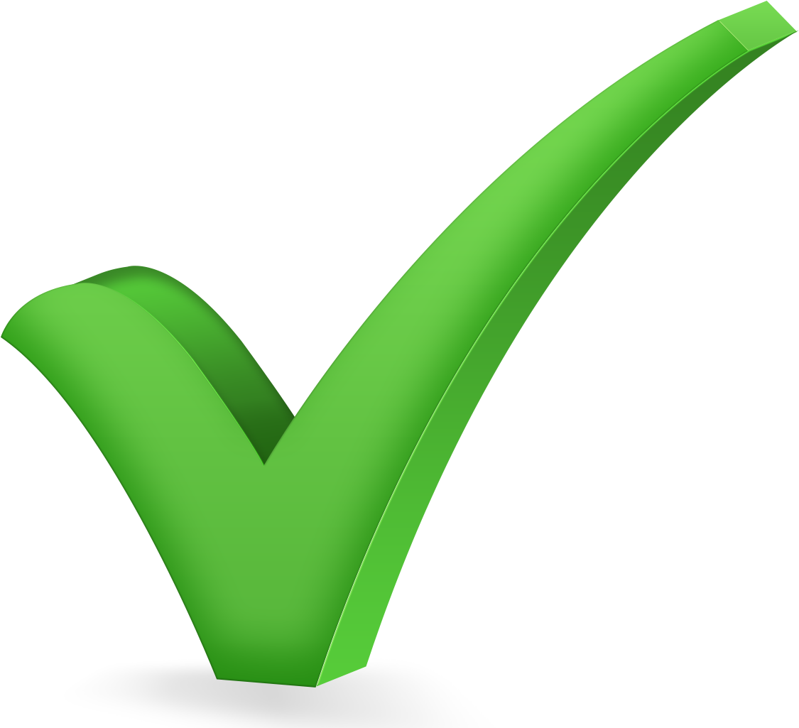 Green Checkmark Graphic PNG