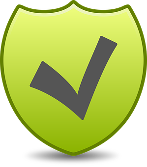 Green Checkmark Shield Icon PNG