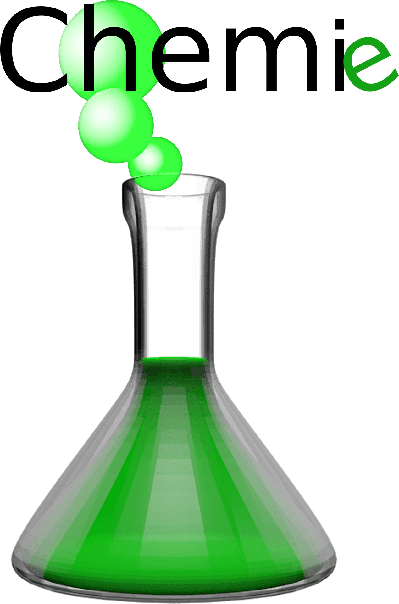 Green Chemical Reaction Erlenmeyer Flask PNG