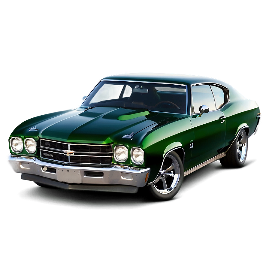 Green Chevrolet Chevelle Png Gql PNG