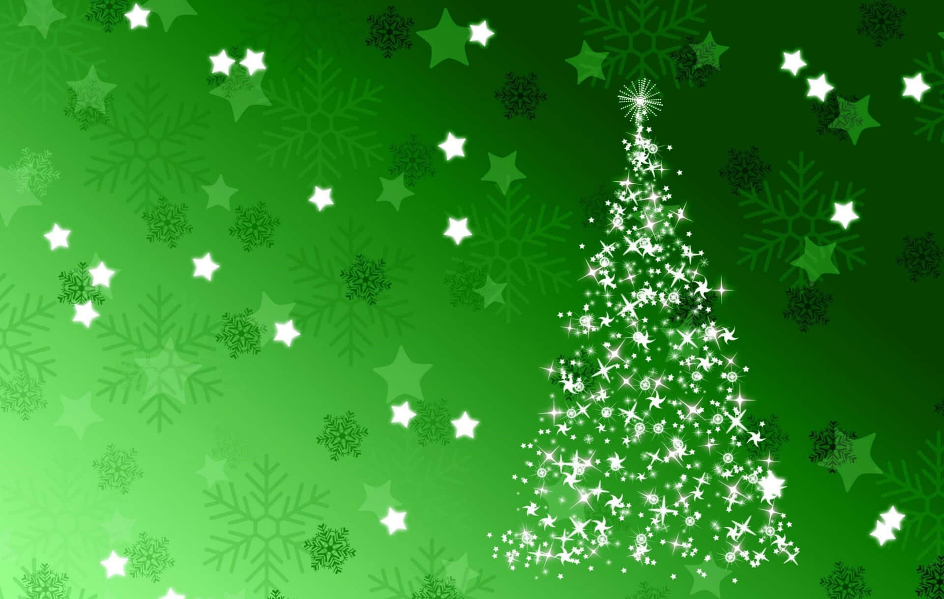 Grøn jul: Fuld af glæde og latter Wallpaper