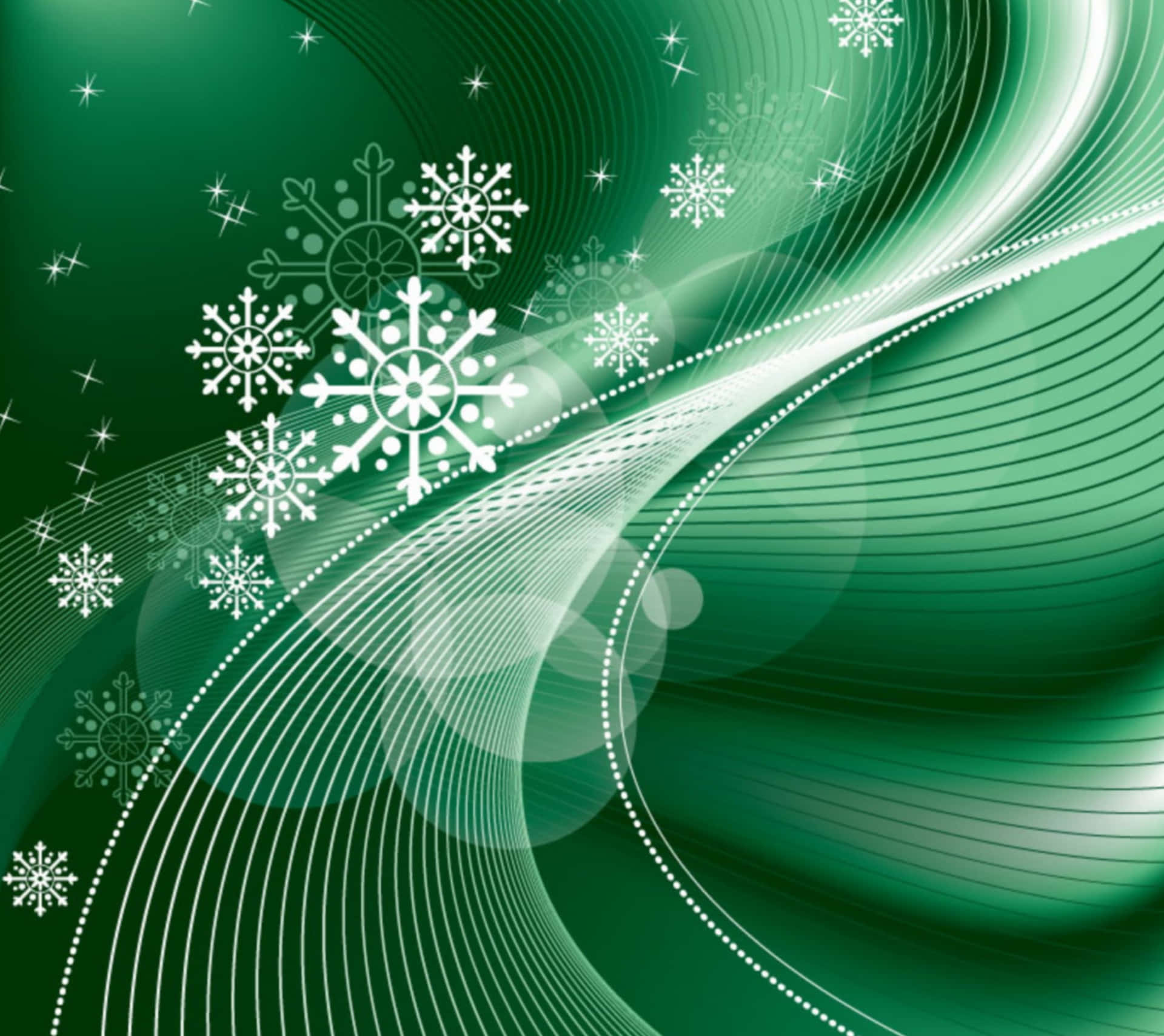 Celebrauna Navidad Eco-amigable Con Un Fondo Festivo En Verde Y Blanco.