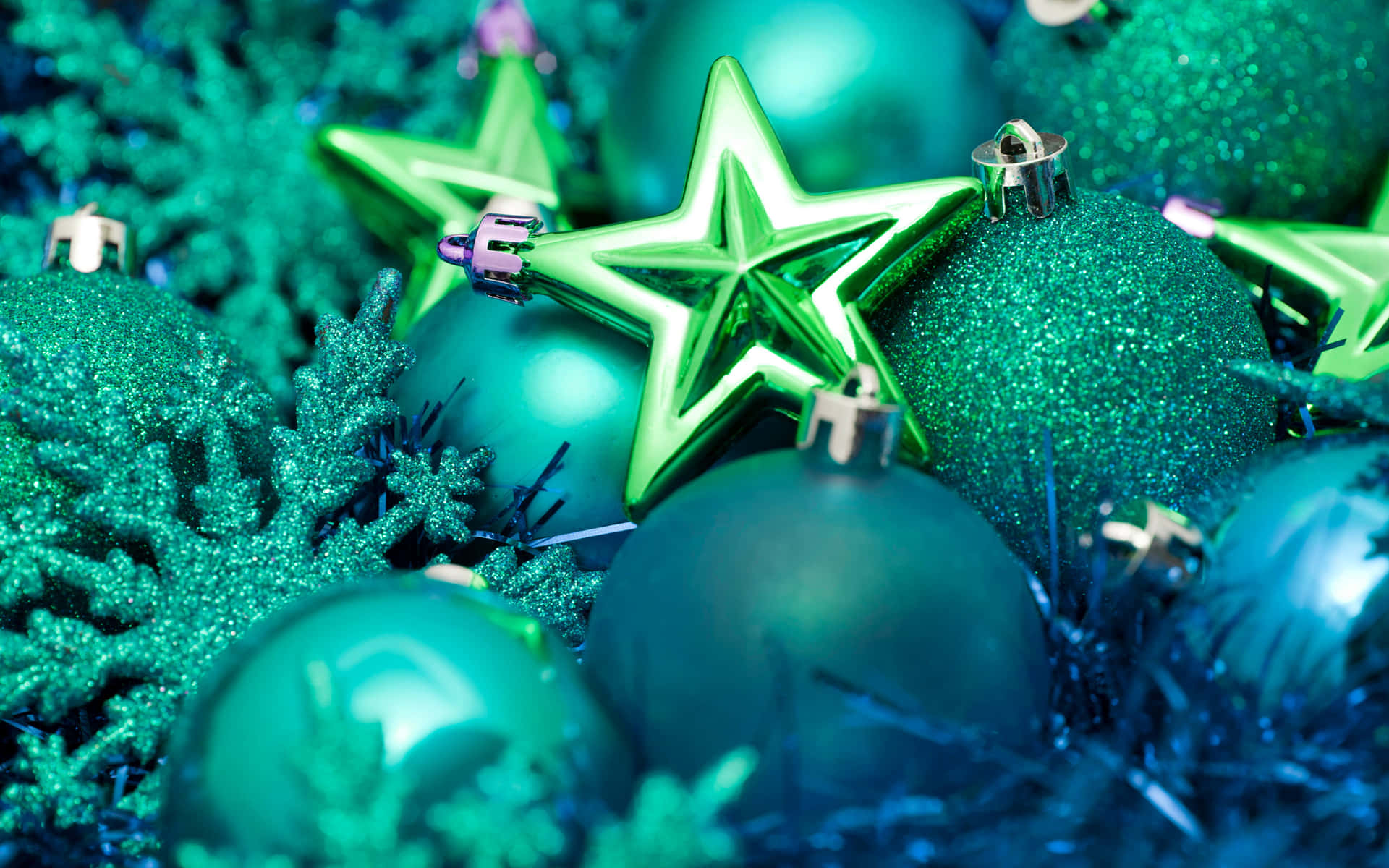 Christmas Green Ornaments And Decorations
