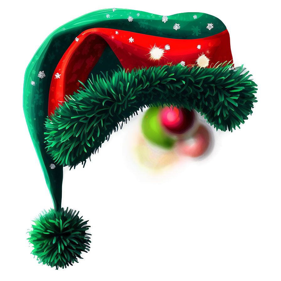 Green Christmas Hat Png Efh86 PNG