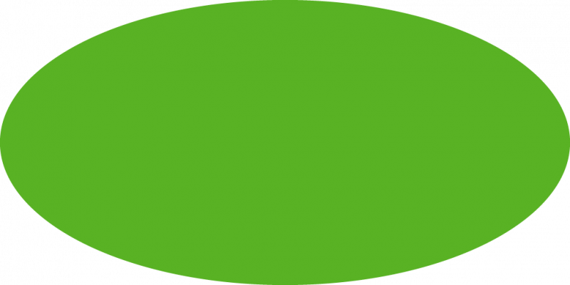 Green Circle Blue Background PNG