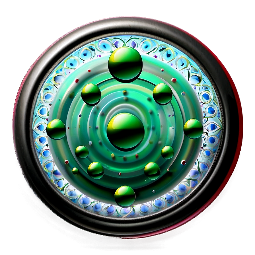 Green Circle Pattern Png 05252024 PNG