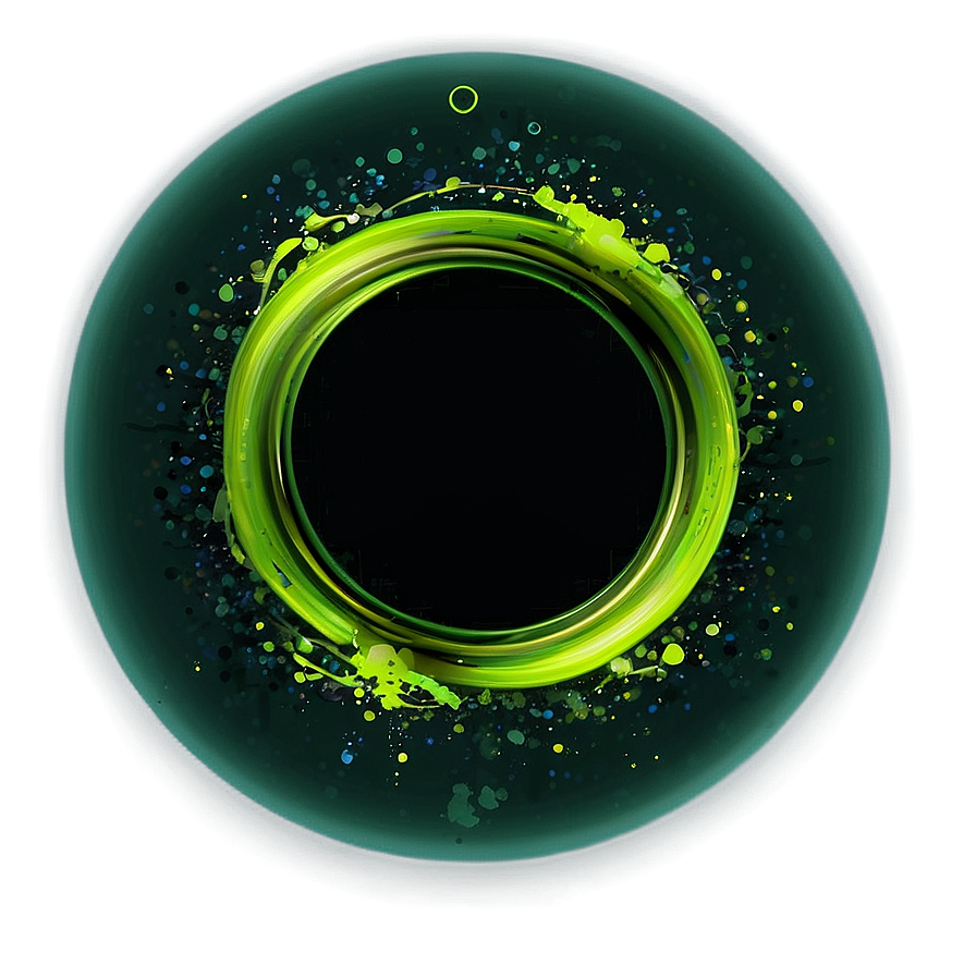 Green Circle Splash Design Png Nwa PNG