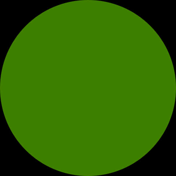 Green Circle Vector Graphic PNG