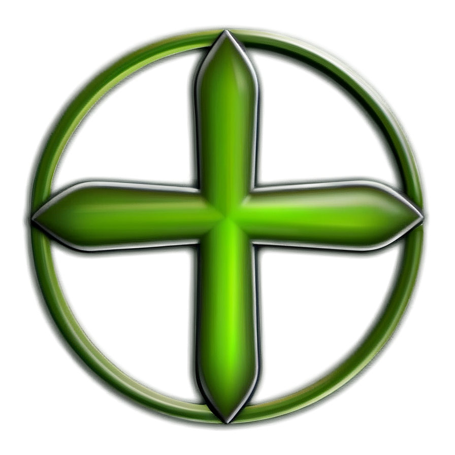 Green Circle With Cross Png Dkn15 PNG