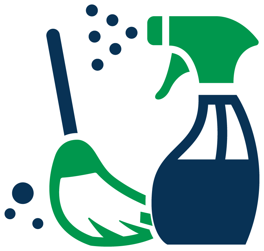 Green Cleaning Supplies Icon PNG