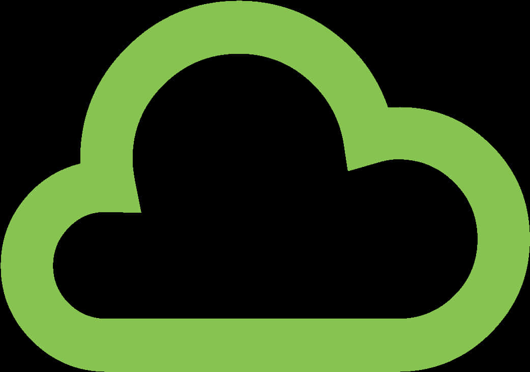 Green Cloud Icon PNG