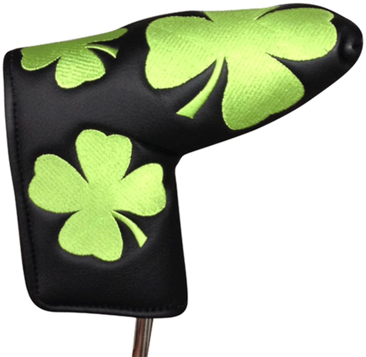 Green Clover Golf Putter Cover PNG