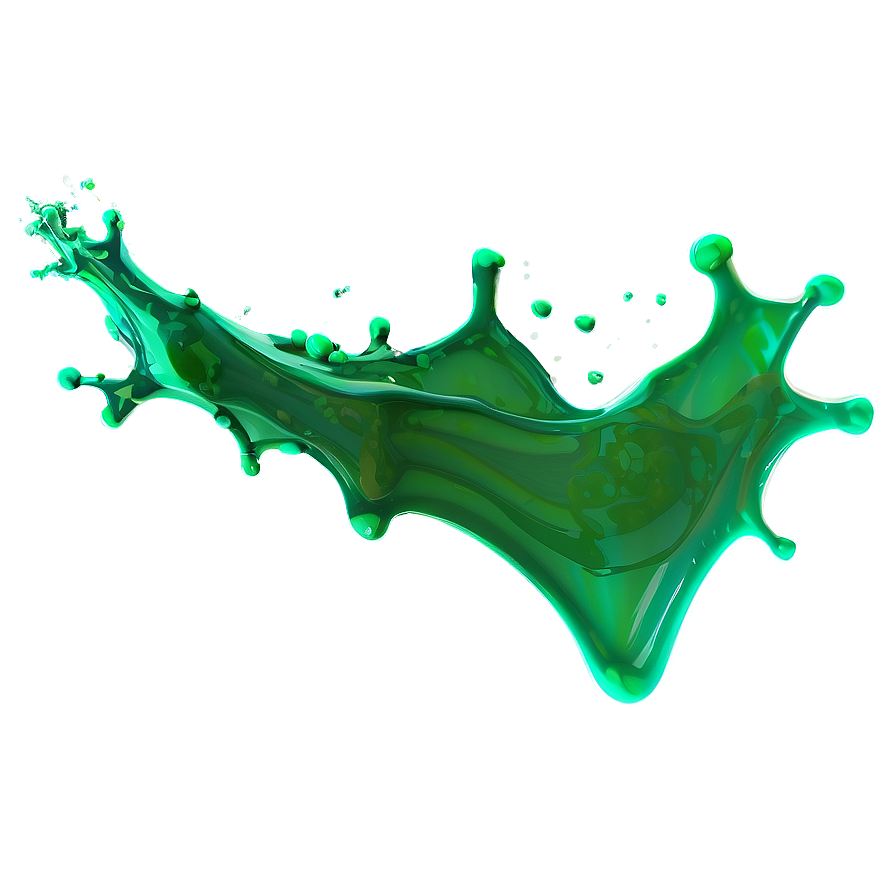 Green Color Splash Png 06252024 PNG
