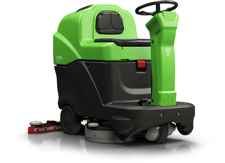 Green Commercial Floor Cleaning Machine PNG