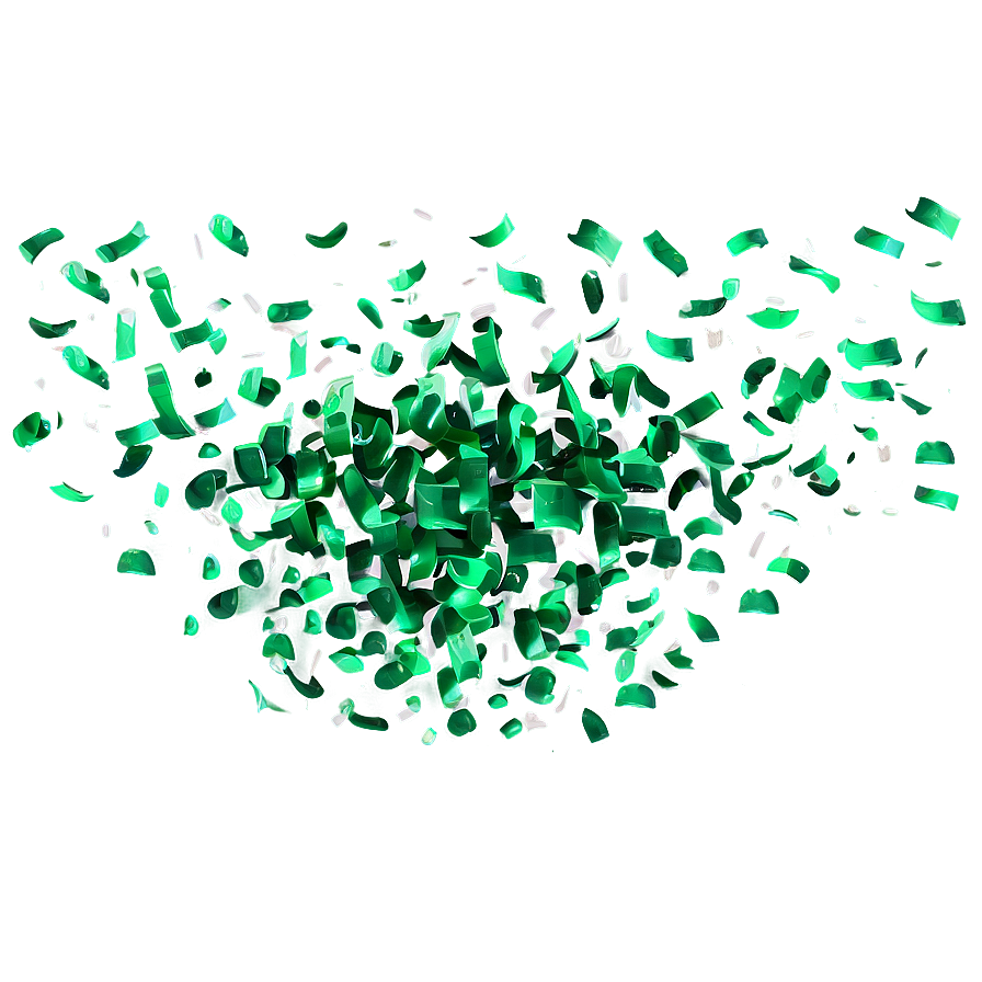 Green Confetti Png 04292024 PNG