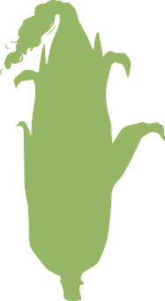 Green Corn Silhouette PNG