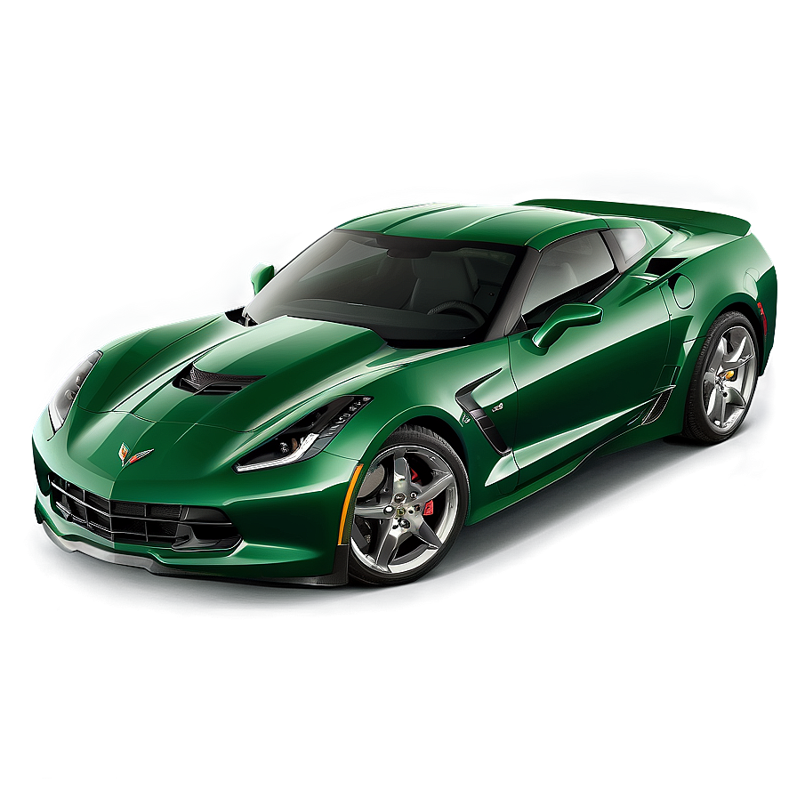 Green Corvette Png Dpe PNG